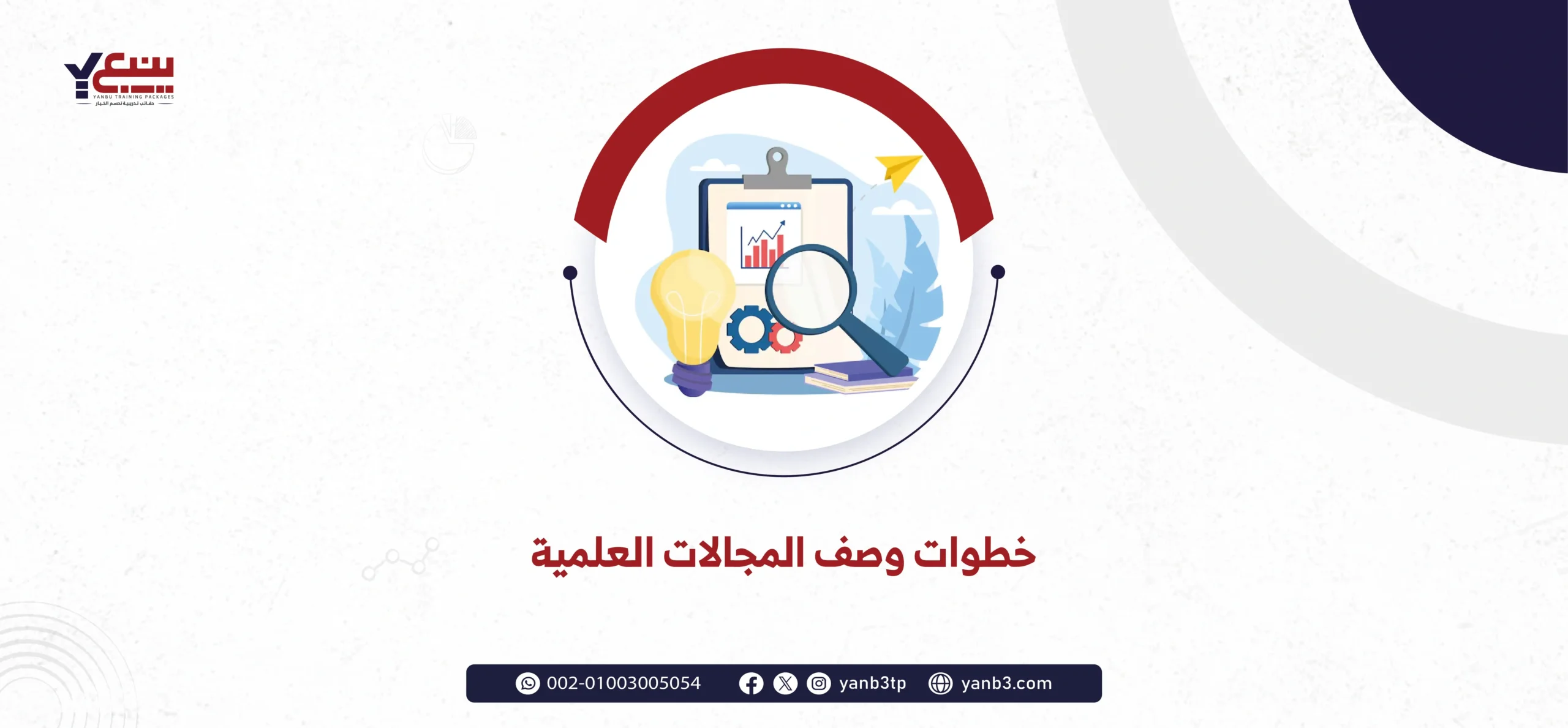 خطوات وصف المجالات العلمية